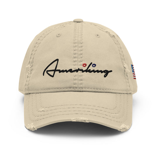 Hat -Distressed Dad Hat | Ameriking