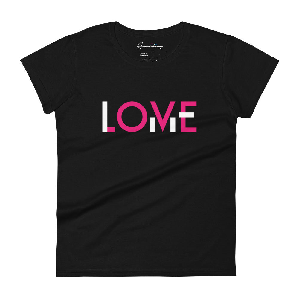 Women's short sleeve t-shirt -  I LOVE ME