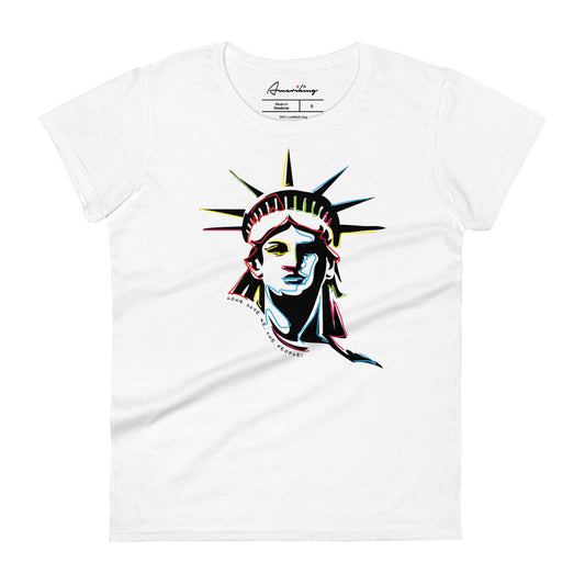 Women's short sleeve t-shirt - Colorful Liberty